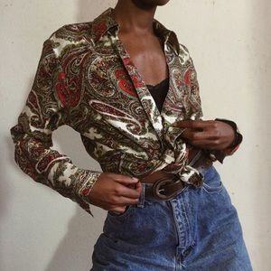 Vintage pure silk blouse